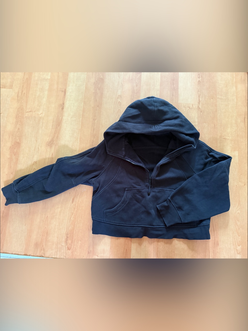 lululemon athletica scuba Black Half-Zip Hoodie Sweatshirt